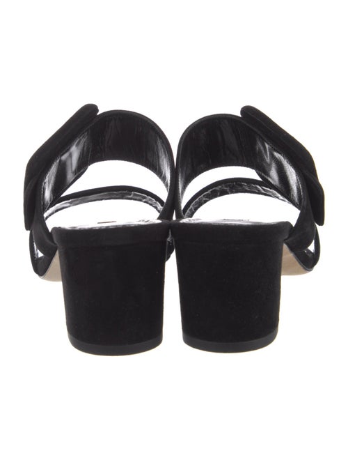 Manolo Blahnik Suede Slides