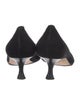 Manolo Blahnik Suede Bow Accents Pumps