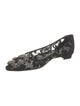 Manolo Blahnik Lace Crystal Embellishments Flats