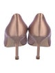 Manolo Blahnik Satin Crystal Embellishments Pumps