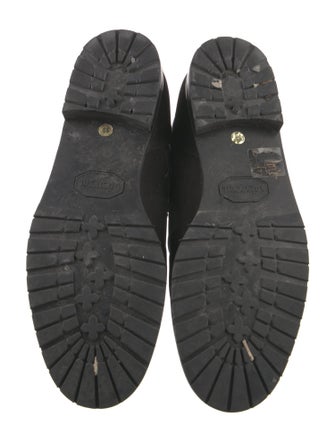 Manolo Blahnik Suede Moto Boots