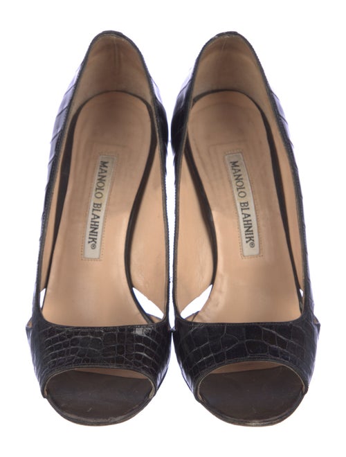 Manolo Blahnik Lizard Pumps