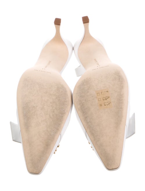 Manolo Blahnik Satin Slingback Pumps