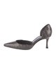 Manolo Blahnik Crocodile D'Orsay Pumps