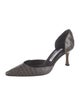 Manolo Blahnik Crocodile D'Orsay Pumps