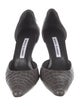 Manolo Blahnik Crocodile D'Orsay Pumps
