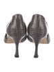 Manolo Blahnik Crocodile D'Orsay Pumps