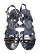 Manolo Blahnik Patent Leather Slingback Sandals
