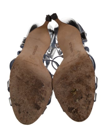 Manolo Blahnik Patent Leather Slingback Sandals