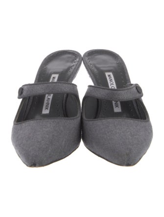 Manolo Blahnik Wool Mules