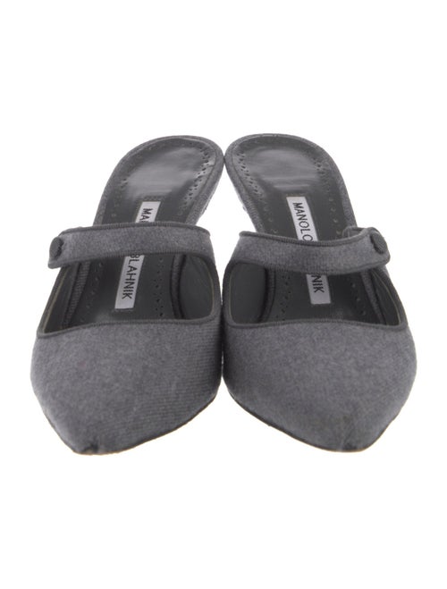 Manolo Blahnik Wool Mules