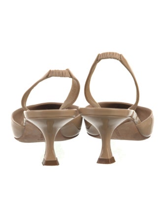 Manolo Blahnik Patent Leather Slingback Pumps