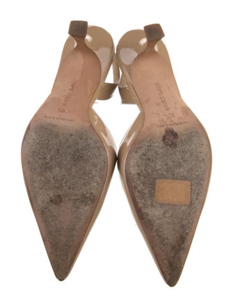 Manolo Blahnik Patent Leather Slingback Pumps