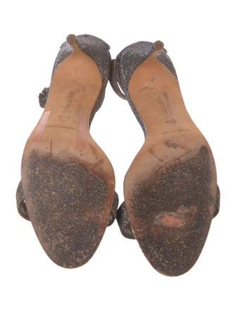 Manolo Blahnik Glitter Sandals