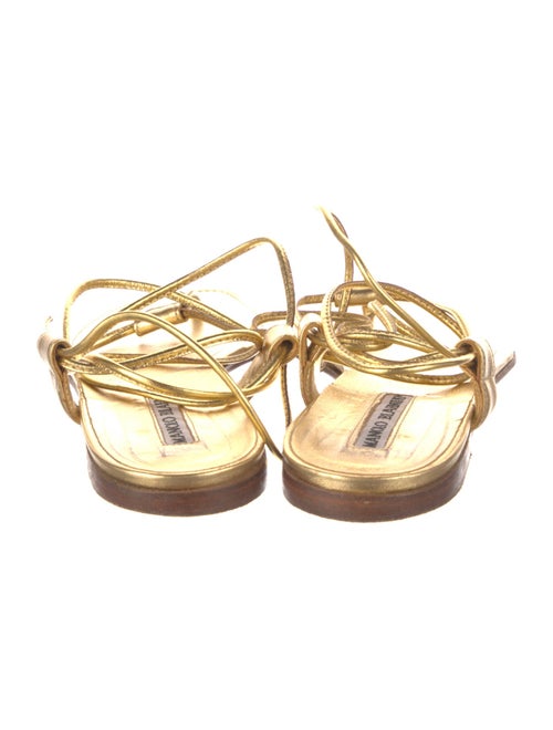 Manolo Blahnik Leather Gladiator Sandals