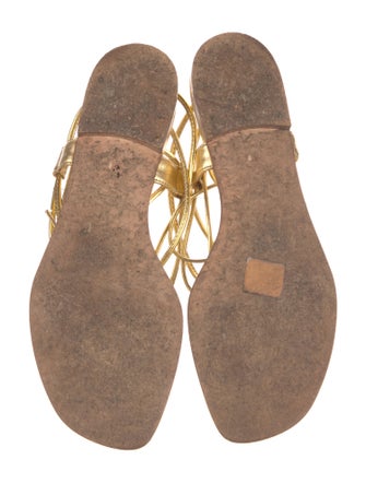 Manolo Blahnik Leather Gladiator Sandals