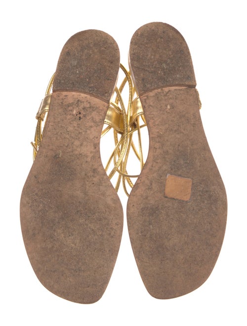 Manolo Blahnik Leather Gladiator Sandals