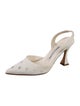 Manolo Blahnik Satin Slingback Pumps