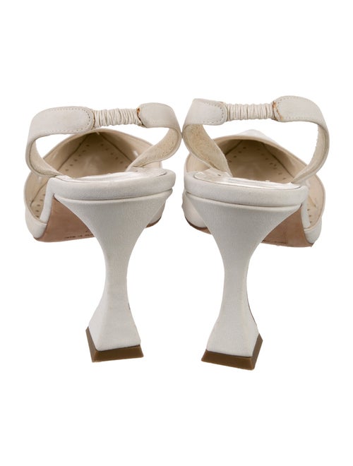 Manolo Blahnik Satin Slingback Pumps
