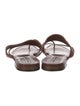 Manolo Blahnik Leather Slides