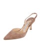 Manolo Blahnik Suede Slingback Pumps