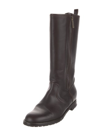 Manolo Blahnik Leather Riding Boots