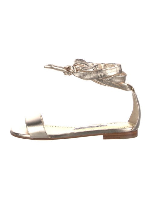 Manolo Blahnik Leather Flats