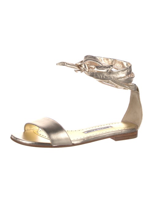 Manolo Blahnik Leather Flats