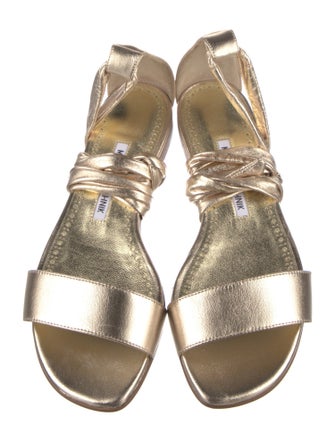 Manolo Blahnik Leather Flats