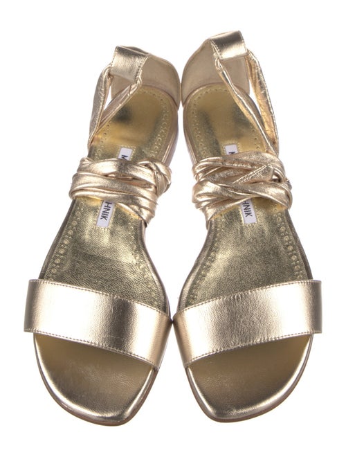 Manolo Blahnik Leather Flats