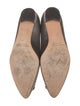 Manolo Blahnik Satin Crystal Embellishments Flats