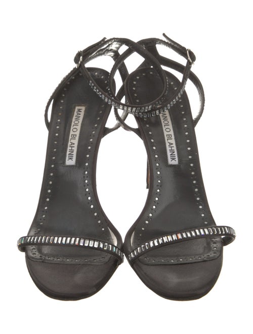 Manolo Blahnik Satin Slingback Pumps