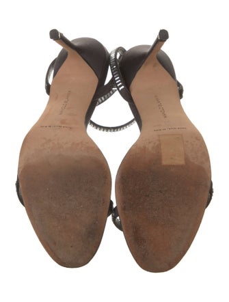 Manolo Blahnik Satin Slingback Pumps