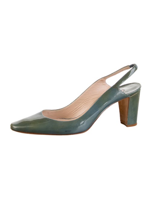 Manolo Blahnik Patent Leather Slingback Pumps