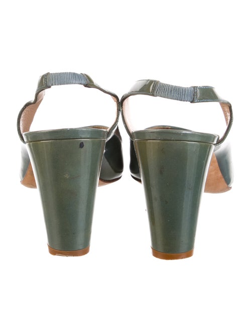 Manolo Blahnik Patent Leather Slingback Pumps