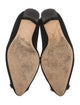Manolo Blahnik Satin Crystal Embellishments Flats