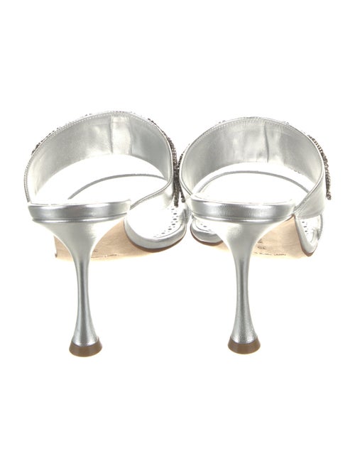 Manolo Blahnik Leather Slides