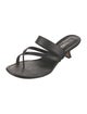 Manolo Blahnik Leather Slides