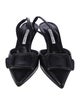 Manolo Blahnik Leather Slingback Pumps