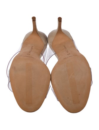 Manolo Blahnik Leather Slides