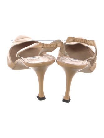 Manolo Blahnik Patent Leather Slingback Pumps