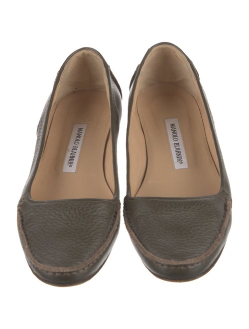 Manolo Blahnik Leather Flats