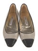 Manolo Blahnik Colorblock Pattern Ballet Flats
