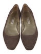 Manolo Blahnik Suede Flats