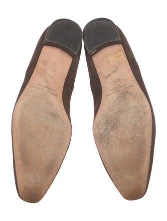 Manolo Blahnik Suede Flats