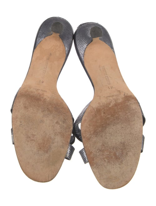 Manolo Blahnik Leather Slides