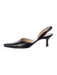 Manolo Blahnik Leather Slingback Pumps