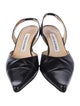 Manolo Blahnik Leather Slingback Pumps