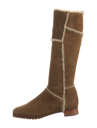 Manolo Blahnik Suede Riding Boots