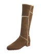 Manolo Blahnik Suede Riding Boots